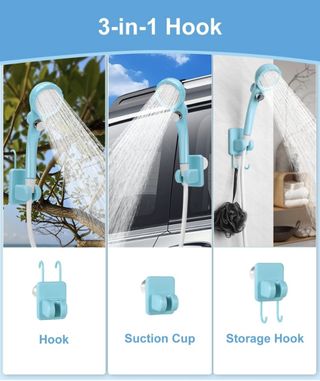 Ducha portátil con bomba