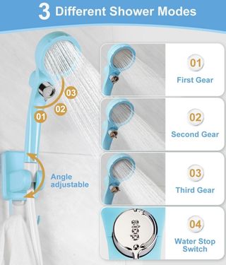 Ducha portátil con bomba