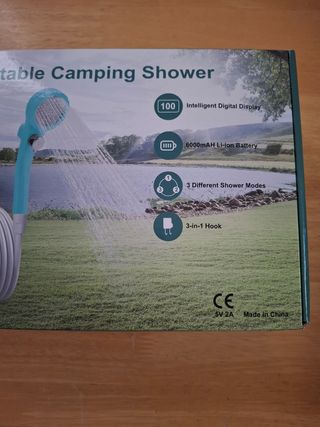 Ducha portátil con bomba