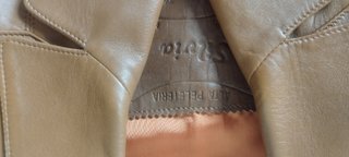 Chaqueta cuero mujer veige T40