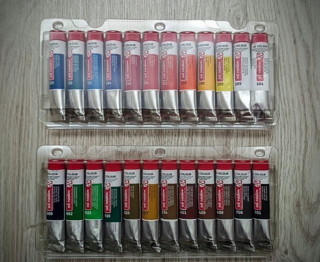 TINTA AL ÓLEO 24 COLORES