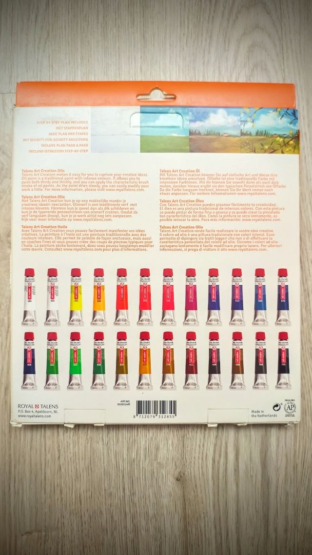 TINTA AL ÓLEO 24 COLORES