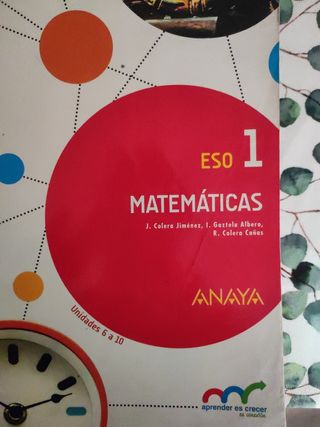 Matemáticas 1°ESO (ANAYA)