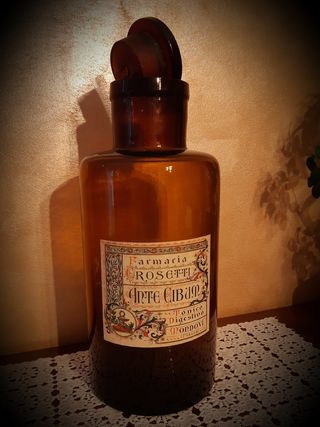 Bottiglia/ GRANDE. da farmacia 40 cm 1920