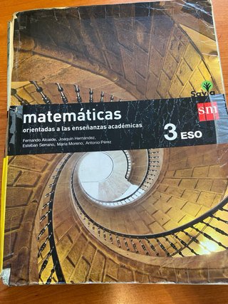 Matemáticas 3 ESO SM SAVIA