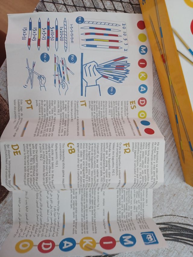 Juego de mesa Mikado