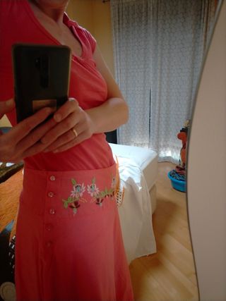 Falda bordada Tanna