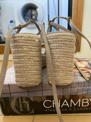 Sandalias cuña esparto