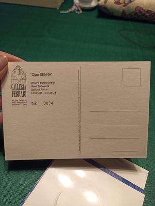 Cartoline Ciao Senna Nani Tedeschi