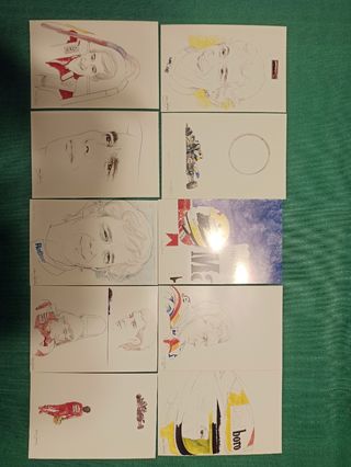 Cartoline Ciao Senna Nani Tedeschi