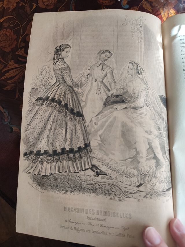 MAGASIN DES DESMOISELLES 1862-1866 GRABADOS A MANO