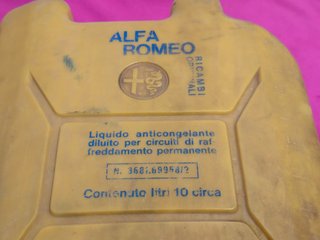 TANICA IN PVC  ALFA ROMEO DA LT. 10