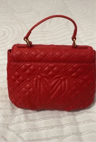 Borsa a braccio rossa di Moschino