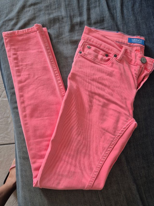 Jeans adidas rosa fluo 