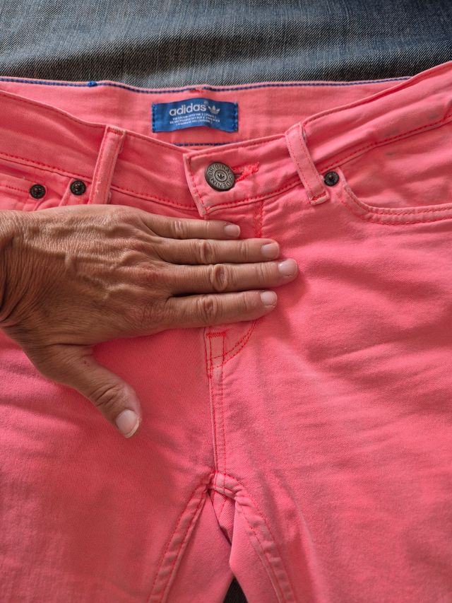 Jeans adidas rosa fluo 