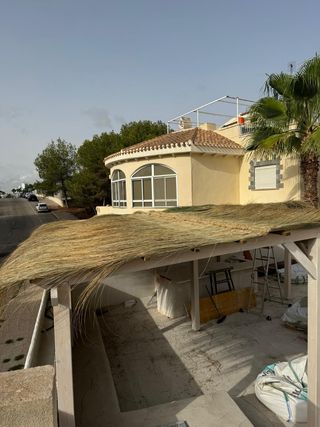 Sombrillas de carri verzo mimbre