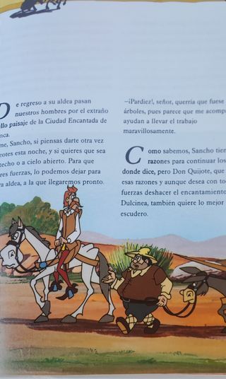 Aventuras de Don Quijote en versión infantil