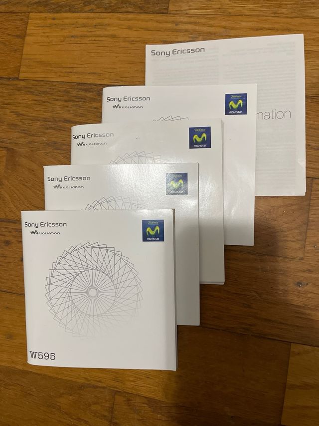 Manual Original Sony Ericson Walkman W595 Nuevo