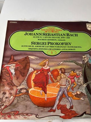 Lote vinilo los grandes temas de la musica