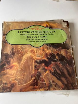 Lote vinilo los grandes temas de la musica