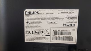 TV LED 22" PHILIPS FULL HD (DVB)