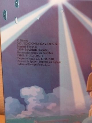 Libro Disney infantil