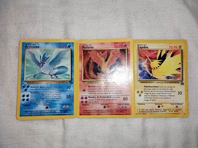 Tre leggendari prima generazione pokemon