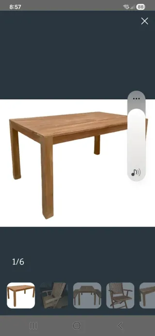 Mesa comedor madera teca