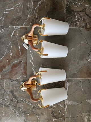 Apliques pared dorados