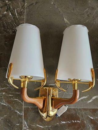 Apliques pared dorados