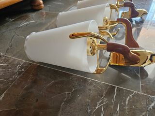 Apliques pared dorados