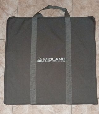 Mesa cocina camping con almacenamiento