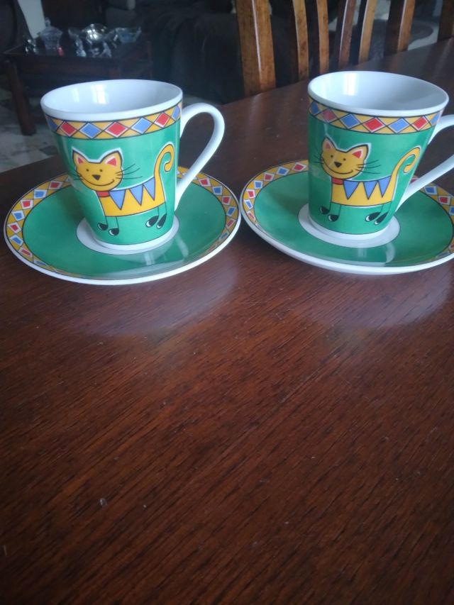 Tazzine caffè gatti