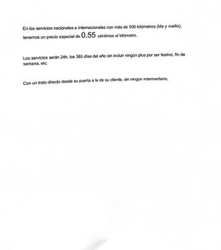 TRANSPORTE URGENTE DIRECTO