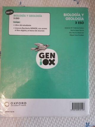 Libro Biología y Geología 3 ESO
