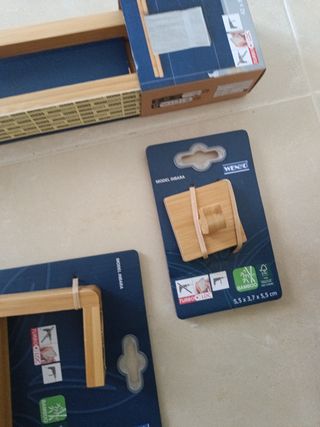 Accesorios baño bambú