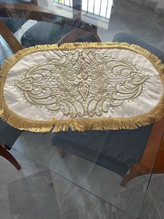 Conjunto paños de mesa de Damasco