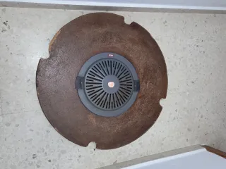 Mesa camilla con tapa+tabla para estufa+estufa