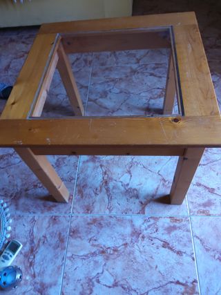 Mesa auxiliar madera pino