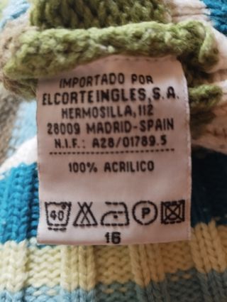 Chaqueta de punto grueso chica xs
