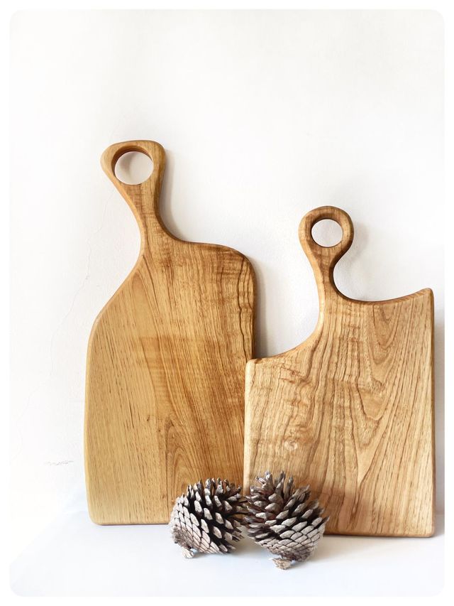 Tabla de corte, picar en madera de castaño