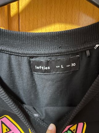 Camiseta corta de manga corta negra