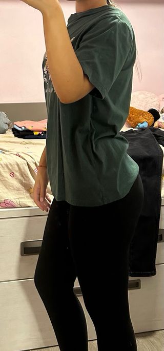 Camiseta ancha de manga corta