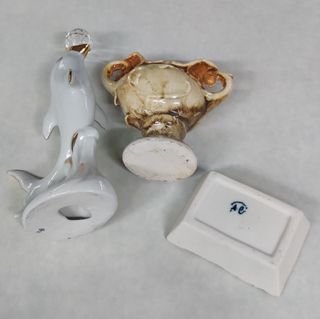 Lotto 6 oggetti vintage in porcellana Capodimonte