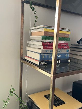 Estanteria vintage hierro y cristal