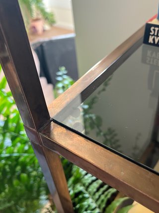 Estanteria vintage hierro y cristal