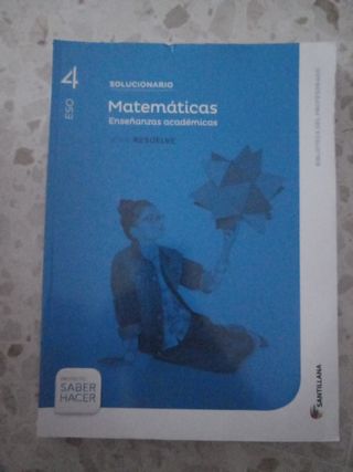 Solucionario matemáticas 4 E.S.O.