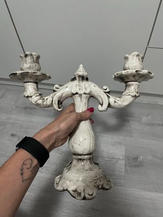 Candelabro antiguo Capodimonte