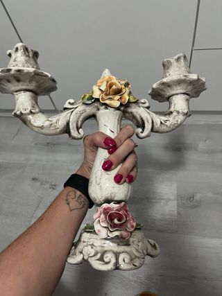 Candelabro antiguo Capodimonte