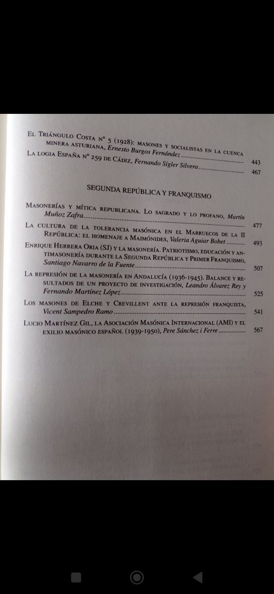 Lote La Masonería Hispanolusa y Americana